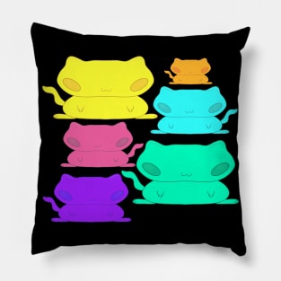 Colourful Kitties Pillow