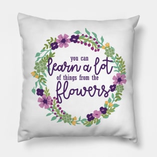 Violet Flowers Pillow