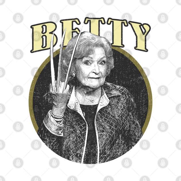 Betty White Funny by Mandegraph