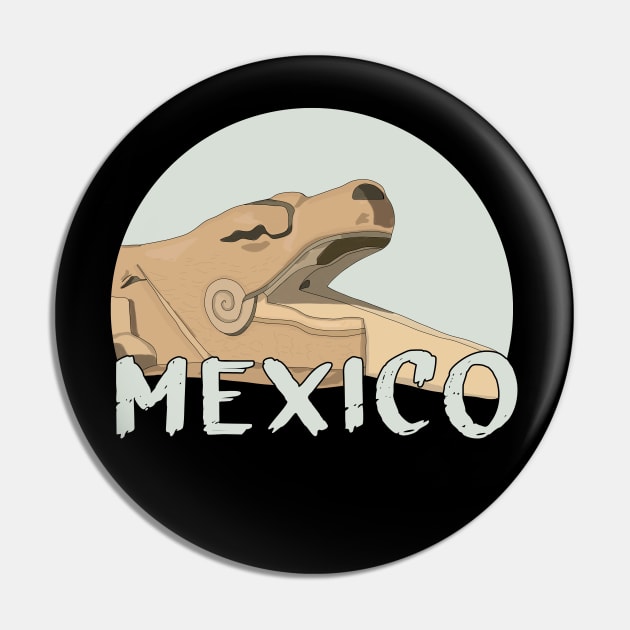 The Serpent of the Temple of Kukulcán Mexico Pin by DiegoCarvalho