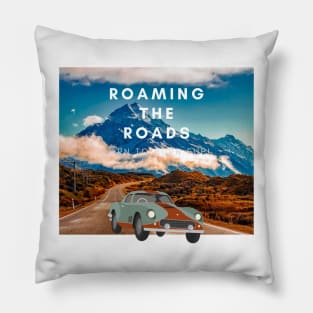 Travelling road by car Pillow