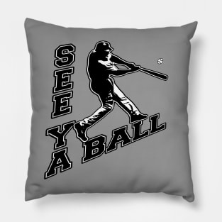 See Ya Ball Baseball Dinger Home Run Hitter Bat Flip Hitting Pillow