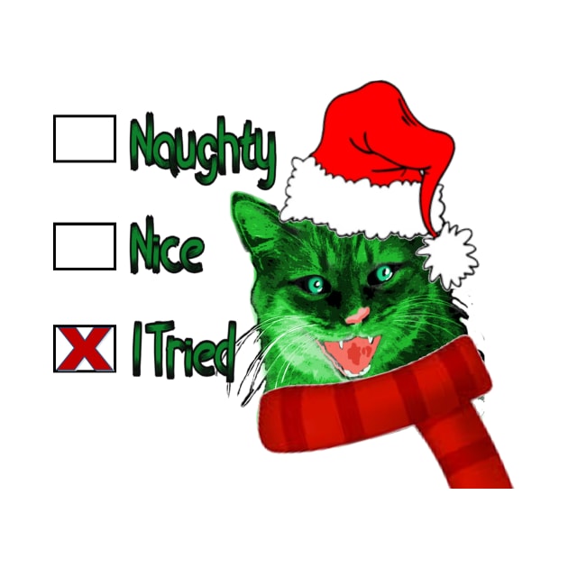 Grinch Christmas Kitty by dpenn