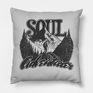 Vintage Retro Soul Adventurer Pillow