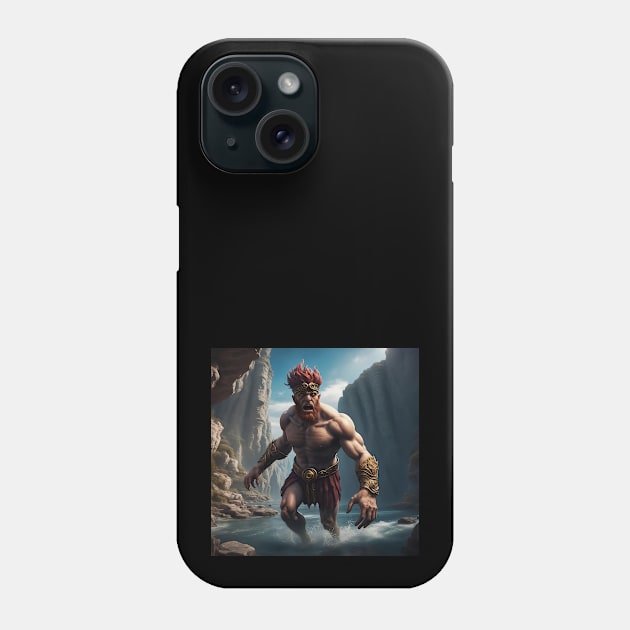 Guardian of the Mountain Stream Phone Case by AICreativeArts