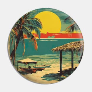 Cancun, Mexico, Travel Poster Pin