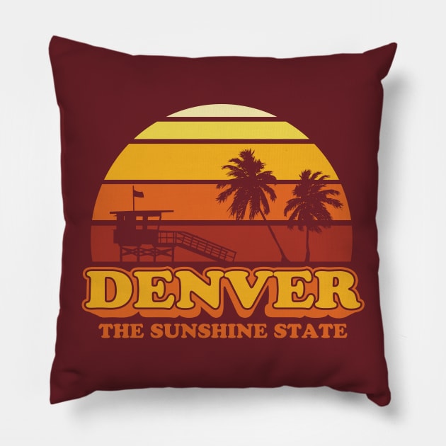 Sunshine State Pillow by CYCGRAPHX