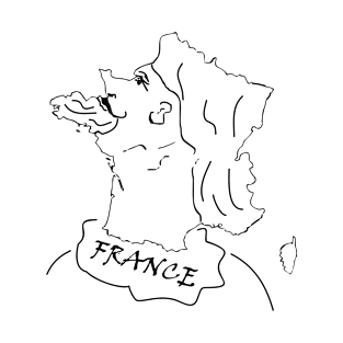 A funny map of France T-Shirt