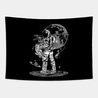 FISHING ASTRONAUT Tapestry