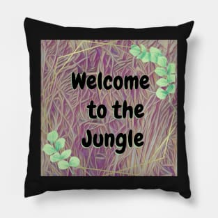 Welcome to the jungle nursery print Pillow