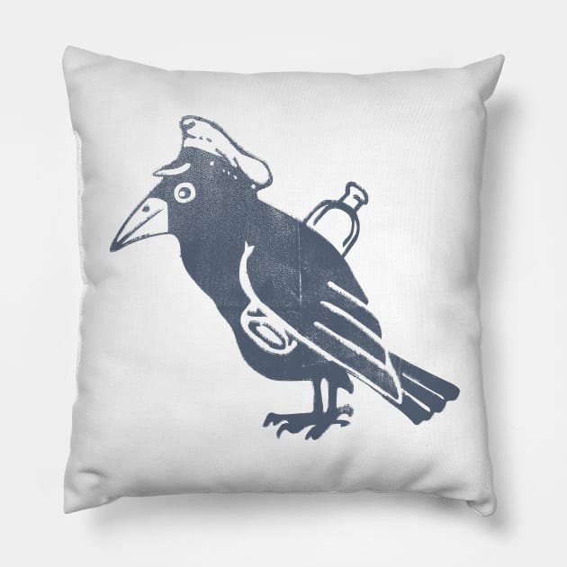 Kriegsmarine - Raven Pillow by Toby Wilkinson
