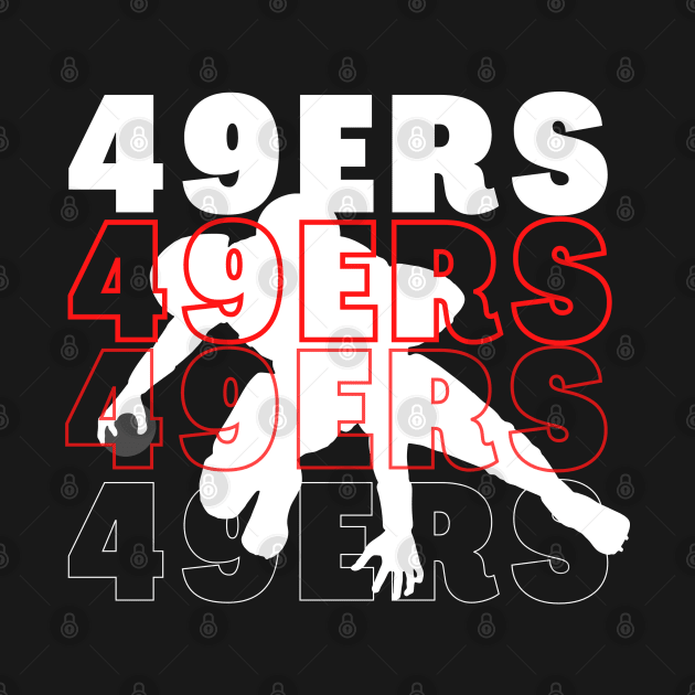 49 ers graphic design artwork by Nasromaystro