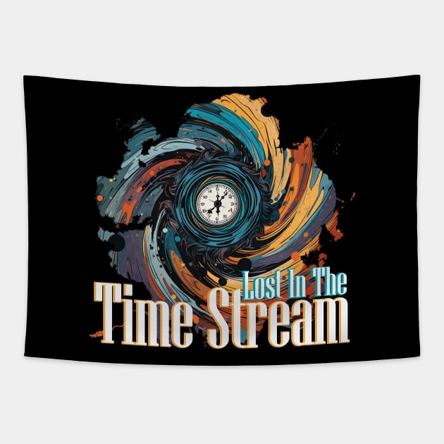 Lost in the Time Stream Tapestry by Pixy Official