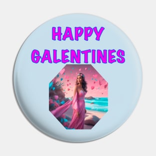 Galentines day card Pin