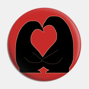 penguin love Pin