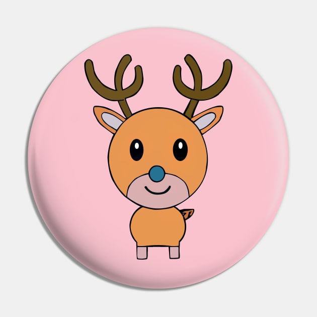 Cute brown deer Pin by egul