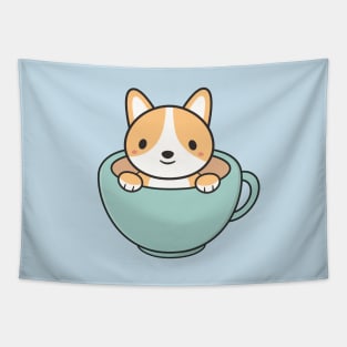 Kawaii Cute Corgi Dog Tapestry