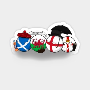 Polandball - Uk Family Portrait Magnet