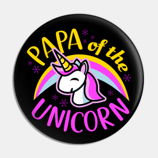 Papa Of The Unicorn Pin
