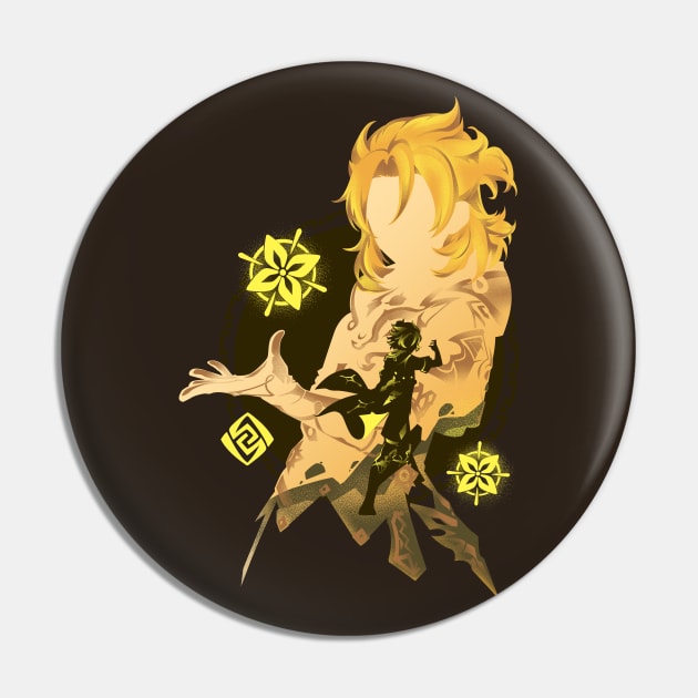 Colorful Kreideprinz Albedo Pin by HyperTwenty