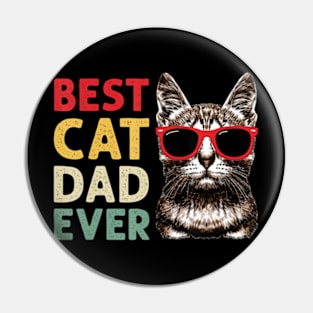 Best Cat Dad Ever Cat Daddy Fathers Day Pin