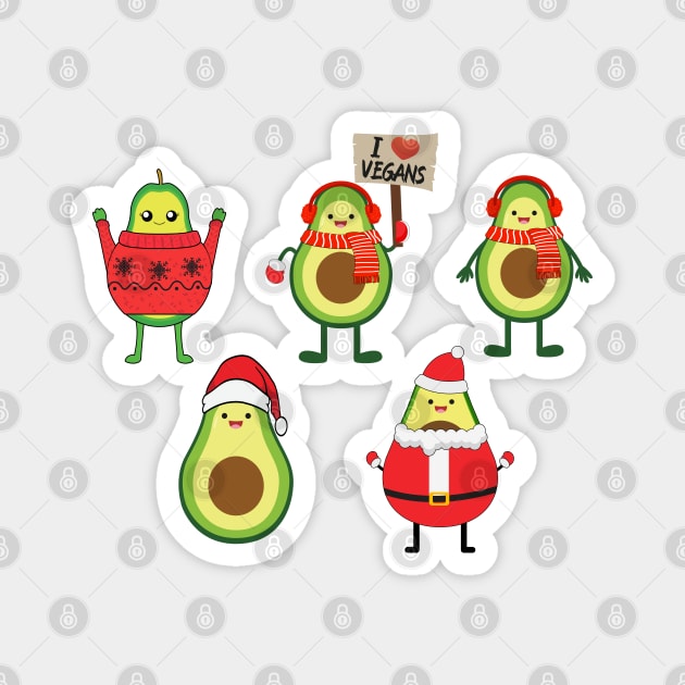 Avo Merry Christas Magnet by MZeeDesigns