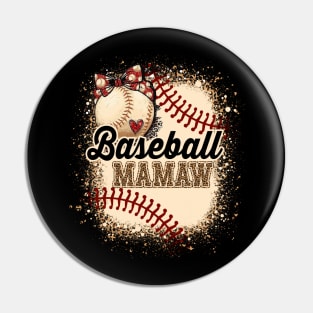 Baseball Mamaw For Grandma Women Mother's Day Gifts Pin