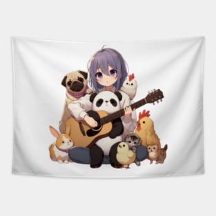 Farm Yard Animal Pals Singalong Tapestry