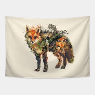 Some Fine Foxy Artwork Tapestry