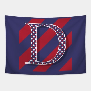 Old Glory Letter D Tapestry