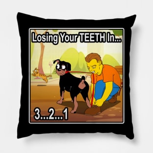 LOSING YOUR TEETH IN...3..2..1 Pillow