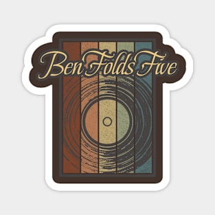 Ben Folds Five Vynil Silhouette Magnet