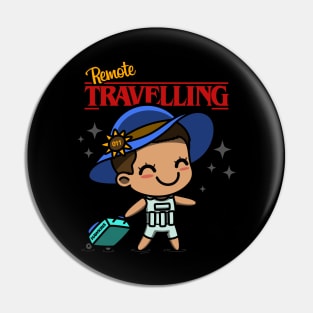 Stranger Things Cute Kawaii Eleven Travelling Vacation Meme Pin