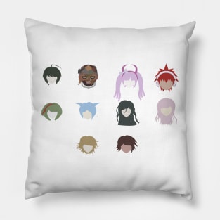 danganronpa another episode cast minimalistic Pillow