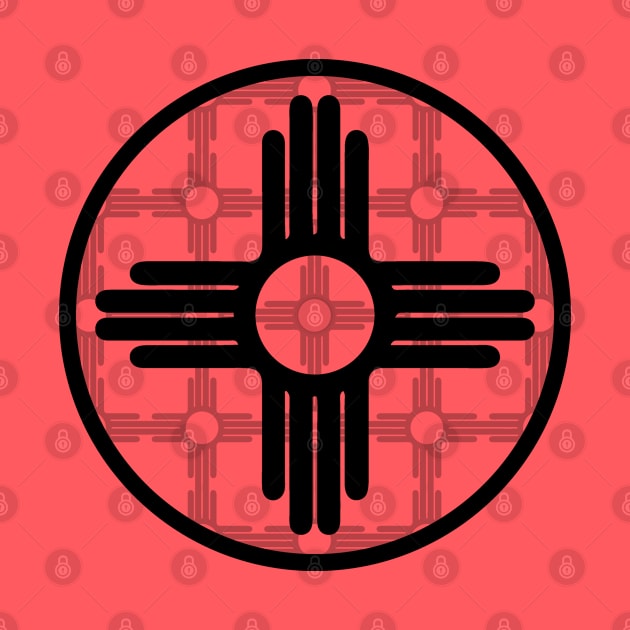 Zia Symbol Pattern - New Mexico Flag by DeadBeatElite