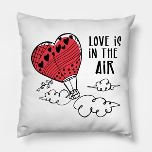 Love is in the air valentines day gift Pillow