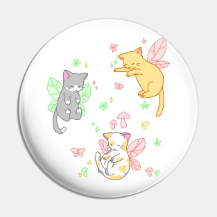 fairy kitties (red/green/yellow) Pin