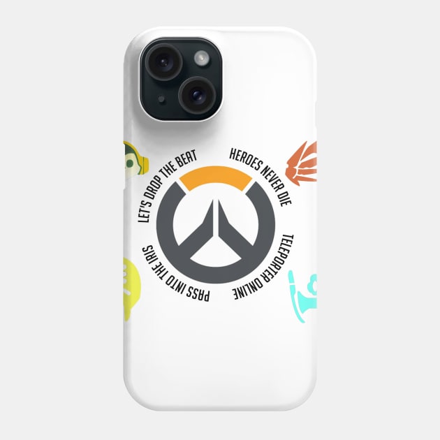 Overwatch Supports Phone Case by Vui