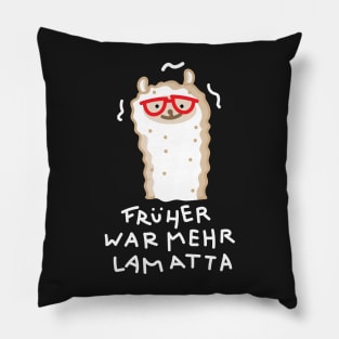 Christmas llama with saying Pillow