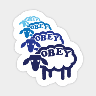 Obey Sheep Line Cool Magnet