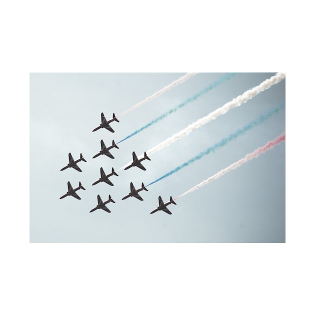 Red Arrows in flight - 2011 by SimplyMrHill