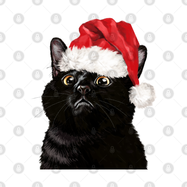 Discover Christmas Black Cat - Black Cat - T-Shirt