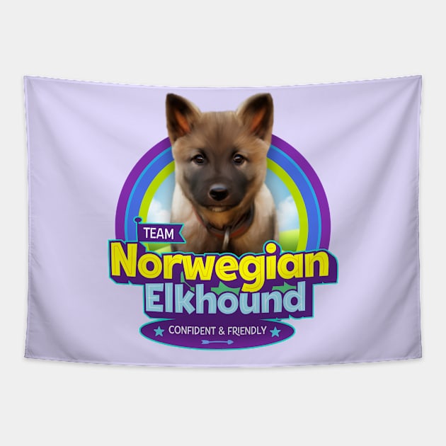 Norwegian Elkhound Tapestry by Puppy & cute