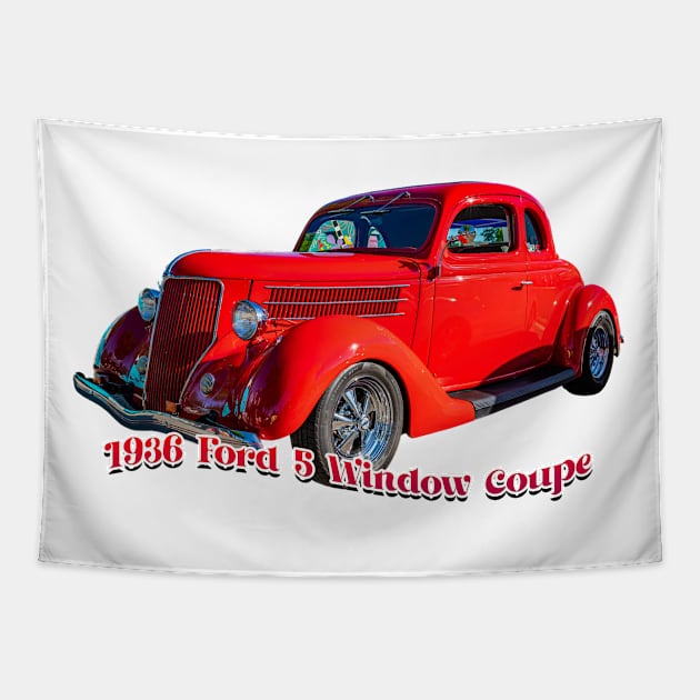 1936 Ford 5 Window Coupe Tapestry by Gestalt Imagery