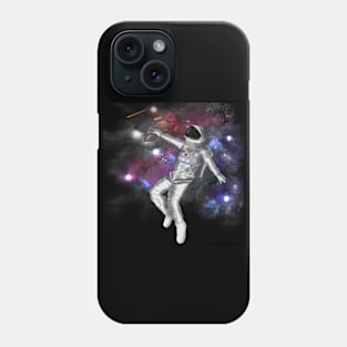 Astronaut Grabbing Art Supplies Phone Case