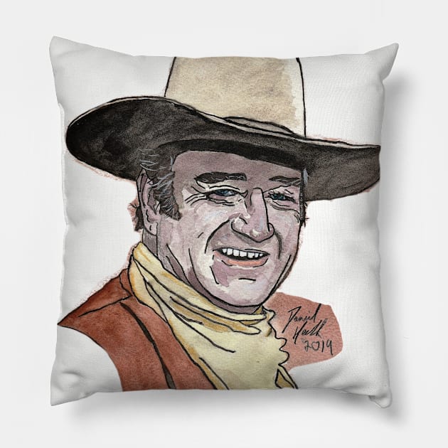 John Wayne Pillow by BladeAvenger