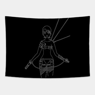 Cable Girl Tapestry