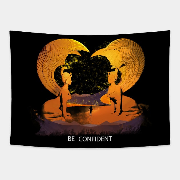 Confidence is Key Tapestry by Junnas Tampolly