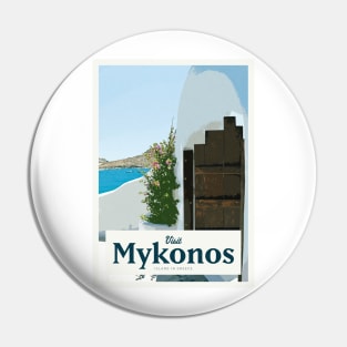 Visit Mykonos Pin
