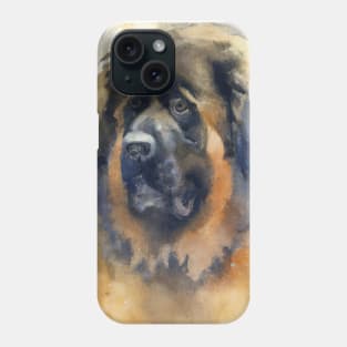 Leonberger Watercolor - Dog Lovers Phone Case